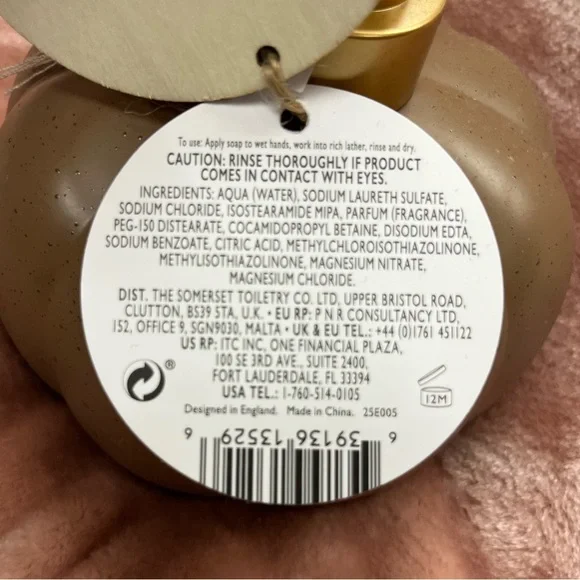 NWT ⚜️🍁⚜️ Asquith Somerset Pumpkin Chai scented hand soap - Picture 7 of 14